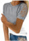 LSAltd Damen Tshirt Mit V-Ausschnitt Stilloberteile Damen Sommer Blusentop Damen Flieder Oberteil Kapuzenpulli Damen Tunika Sommer Hemd Schwarz Kurzarm Tunika Damen Sommer Elegant Damen Trainingshose