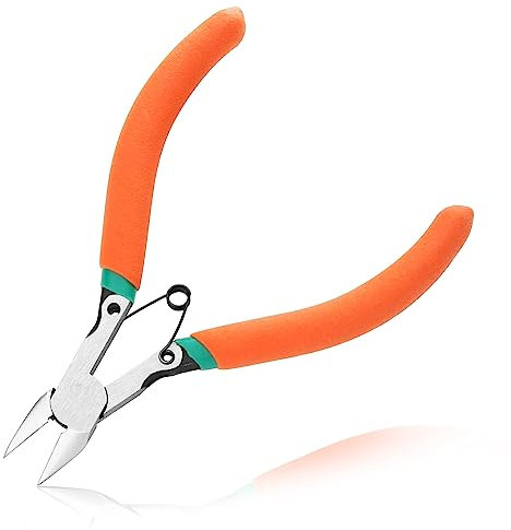 LEONTOOL Drahtbündigschneider, 12,7 cm, Sprue-Drahtschere, ultra scharfe und präzise Seitenschneider, Seitenschneider für Handwerk, Blumen, Elektro und alle sauberen Schnittbedürfnisse