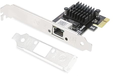 QINIYEK Scheda di rete 2.5gigabit, 2500/1000/100Mbps (1 RJ45 Porta) Realtek RTL8125B Controller Gigabit Ethernet RJ45 LAN Card Support PXE per Windows/Linux/MAC