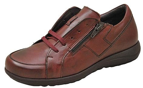 PITILLOS 2712 Deportivo de Piel para Mujer Plantilla Extraíble Ortopedica Burdeos Talla: 37