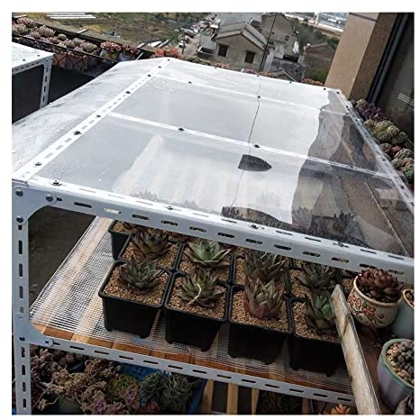 Klare Polycarbonat-Kunststoffplatten-Rolle, 1mm Dicke Platte, Wasserdicht, Bruchsicher, Leicht Zu Schneiden, Zu Biegen, Gewächshaus Überdachung Vordächer Abdeckung ( Farbe : klar , Größe : 59.1x65.6'