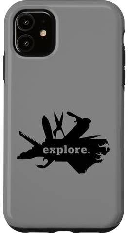 Hülle für iPhone 11 Entdecken Sie North Carolina Outdoor Multitool NC Camping Wandern