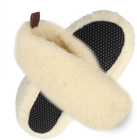 filsko Wollsocken Hausschuhe Unisex | in grau, schwarz-weiß-kariert oder weiß Uddevalla | Winterhausschuhe aus Schafwolle | reicht bis zum Knöchel | Komfortweite J | Damen | EU-Schuhgröße 36 bis 42