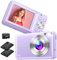 Digitalkamera, Nsoela Fotokamera Kompaktkamera mit 32GB Karte 44MP Fotoapparat 1080P HD Vlogging Kamera LCD-Bildschirm 16X Digitalzoom & 2 Batterien für Teenager,Anfänger (Lila)