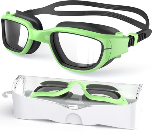 Zeligerstar Schwimmbrille Kinder Taucherbrille Kinder 6-14 Jahre UV-Schutz | Anti-Beschlag-Beschichtung, wasserdichte Abdichtung, weiches Silikon, 180° Sicht und verstellbares Band für Kinder