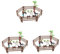 VICASKY 3 Sets Simulationsstall Kreativer Pferdestall Modell Pferdestall Spielzeug Mit Zubehör DIY Miniatur Pferdestall Puppenhaus Stallspielzeug Miniatur Bauernhof Spielzeug