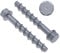 Kit di viti per calcestruzzo e ancoraggi per muratura da 10,6x70mm, acciaio zincato, testa esagonale, per ancoraggio su muratura, mattoni, calcestruzzo, blocchi di cemento, resistente alla ruggine