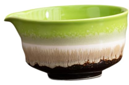 HGZLQKD Ceramics Matcha Bowl in Traditional Porcelain Bowl 450 Ml Chawan with Artisanal Japanese Beak for Beginners, Multicolor