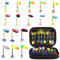 Vicloon Kunstköder Spinner Blinker Set,16 Stücke Kunstköder Spinner Angeln,Pailletten Kunstköder mit Aufbewahrungsbox für Forelle, Barsch, Zander,Lachs, Hecht, Walleye - Feder