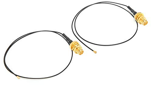 XUXHOU 4 A RPSMA Womens Cable Extension Cable für Externe Antenne M.2 WiFi, Langrangantennenanschluss 2 Teile, Signalempfang in Großem Maße Verbessert, Geeignet für die NGFF -Karte 802.11a/b/g/n/ac.