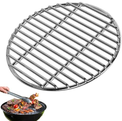 Rejilla redonda de acero inoxidable para barbacoa, rejilla redonda de acero inoxidable redonda, rejilla de cocina para camping, pícnic, jardín, fiesta, 40 cm, 43 cm, 45 cm, 48 cm
