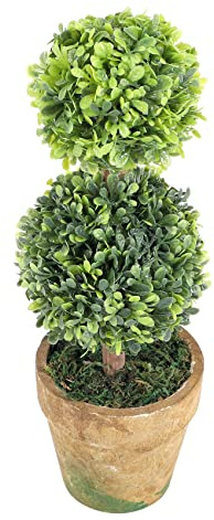 Lonrtesw Artificial Plastic Trees In Pots Plant Potted Decor Garden Yard Indoor Outdoor Pattern:Two Ball