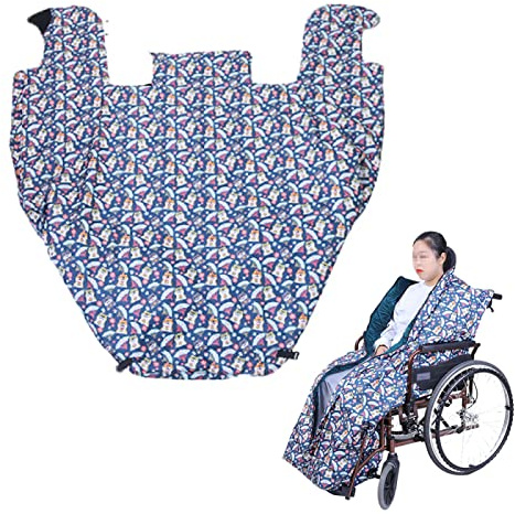 YYBOES Wheelchair Blanket Winter Waterproof, Adults Whole Waterproof Body Warm Wheelchair Sack Slip Sack Rain Cover Wheelchair Slip Sack Wheelchair Sack, for Most Wheelchairs 16