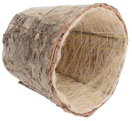 DIYEAH Vintage Sukkulenten Pflanzkübel aus Natürlicher Birkenrinde Rustikaler Blumentopf mit Atmungsaktivem Design für Sukkulenten Zimmerpflanzen Rustikale Holzdeko für Drinnen und