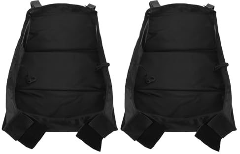 ERINGOGO 2er-set Kinderwagen-organizer-taschen – Schwarze Oxford-unterteile, Organizer-körbe – Kinderwagenbefestigung für Baby-reiseutensilien