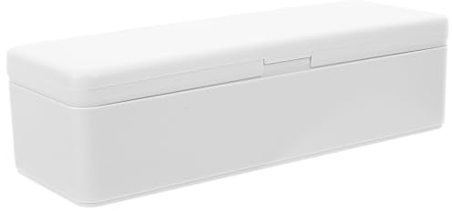 Gadpiparty Aa Aaa Battery Storage Case with Dual-layer Plastic Holder, White Button Cell and Rechargeable Battery Organizer for Household and Travel Use