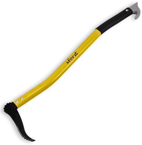 Xforst Sapie à Main 75 cm Bûcheron Ergonomique – Sappie Forestier Long Manche Aluminium Léger 570 g, Crochet Acier Carbone Forgé pour Bûches, Troncs & Bois de Chauffage – X-PAL75
