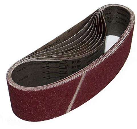 10 nastri abrasivi 100 x 915 mm P100