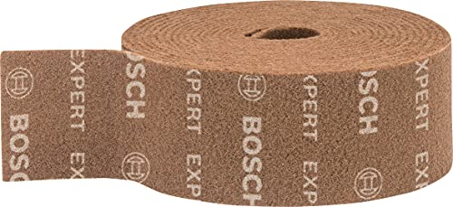 Bosch Professional 1x N880 Vliesrolle (für Stahlbleche, Breite 115 mm, Länge 10 m, Grob A, Zubehör Handschleifen)
