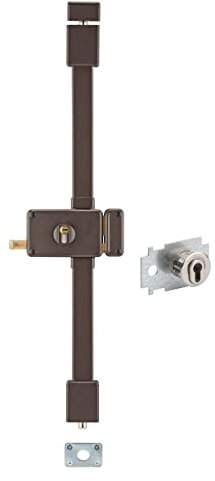 Fth thirard - Serrure de securite 3 points horga horizontale a2p*-a tirage - Main.D - Coloris.Marron - Axe mm.70 -