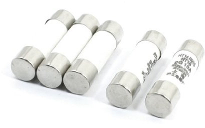 sourcing map AC 380V 10A 10x38mm Céramique Cylindrique Fusible Liens RT14/RT18 5Pcs