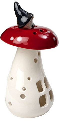 Nääsgränsgården Wichtel a. Pilz Laterne Höhe 14 cm