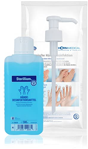 Horn Medical Dosierpumpe mit Sterillium Händedesinfektionsmittel (1 x 500 ml)