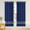 PONY DANCE Nursery Blackout Curtains - Eyelet Curtain Drapes for Room Darken Rings Up Thermal Insulated Window Panels for Kids Bedroom, 1 Pair, 66 inch by 72 inch, Blue