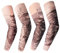 Arm Sleeves Armwärmer Ärmlinge,Tattooärmel Tätowierung,Tatoo Ärmlinge,Tattoo Armstulpen UV-Sonnenschutz für Unisex für Radsport Golf Basketball Fahren Sport Arm-Kompressions-Hülsen - 4 Stück