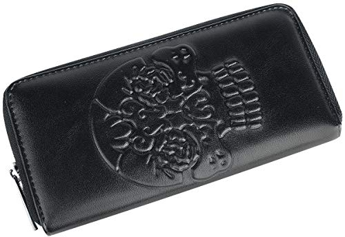 Banned Alternative Embossed Skull Geldbörse schwarz