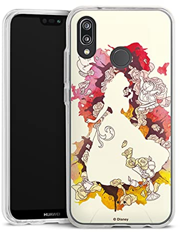 Handyhülle kompatibel mit Huawei P20 Lite Bumper Case Schutzhülle Offizielles Lizenzprodukt Disney Princess Die Schöne und das Biest