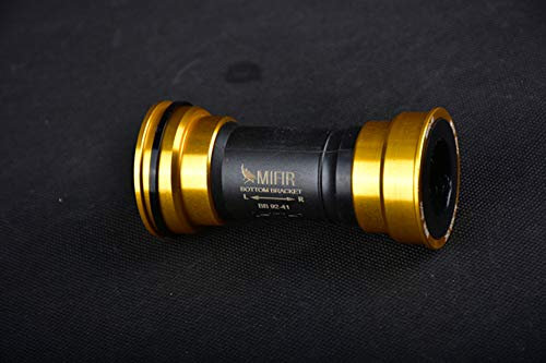 BB86 BB90 BB92 bottom bracket bearing press-fit for Shimano/SRAM GXP bicycle crankset/shaft (gold)