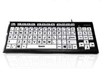 Accuratus Monster 2 ITALIAN - USB High Contrast Keyboard with Extra Large keys and 2 Port USB Hub