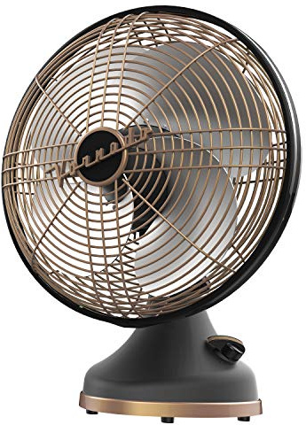Vornado Silver Swan Alchemy Oscillating Vintage Fan, Gunmetal, Medium