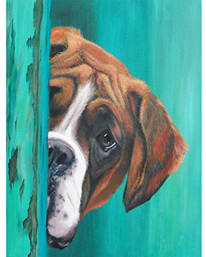 5D Diamond Painting Diamant Malerei Painting Bilder, Wowdecor Schön Boxer Hund Tiere Full Set Groß DIY Diamant Gemälde Malen Nach Zahlen