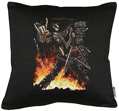TShirt-People Rock Skeleton Kissen mit Füllung 40x40cm