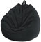 Chickwin Bezug für Sitzsack, Birnenform, Cordsamt, ohne Füllung, für draußen und innen, Entspannung, Wohnzimmer, Schlafzimmer, Kissen (Schwarz, 85 x 110 cm)