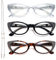 EYEURL Katzenauge Lesebrille für Damen 3er-Pack Blaulichtfilter Brille Computerbrille Cateye Lesebrille mit sehstärke strass mit Federscharnier 2.50