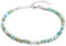 BERGERLIN Amazonit Armband türkis - facettiertes, türkises Armband - Silber - M-L