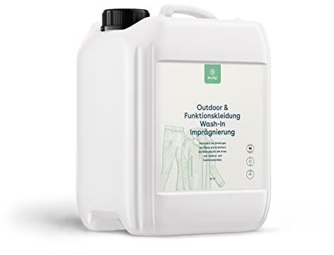 eco:fy Textil Einwaschimprägnierung PFC-frei Imprägniermittel Wash-In Waschmaschine Imprägnierung atmungsaktiv umweltfreundlich Goretex Sympatex Gewebe (5 Liter)