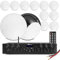 Power Dynamics Multi Room Ceiling Speaker System PV260BT Bluetooth Amplifier & 12x NCSS5 5.25-inch Speakers Kit with USB/SD, Wired Audio, Home Audio Installation