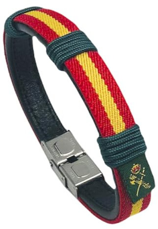 Hispania Colors PULSERA WAKE UP GUARDIA CIVIL- REGALO PULSERA DE ESPAÑA (MEDIANA - muñeca de 17,5 a 18,5 cm)