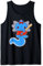 Kawaii Baseball Axolotl mit Baseballschläger und Mütze Tank Top