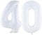 DIWULI Luftballon 40 Geburtstag - Zahl Deko Geburtstag
