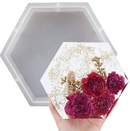 Grandi stampi in Resina, stampi in Silicone per colata in Resina, stampi in Resina epossidica per conservazione dei Fiori, Artigianato in Resina Personalizzata Fai da Te con Bouquet