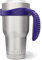 Poignée de gobelet de 887 ml pour tasse isotherme Yeti Rambler, Sic, Ozark Trail Grip et autres tasses – Sans BPA (violet/tasse non incluse)