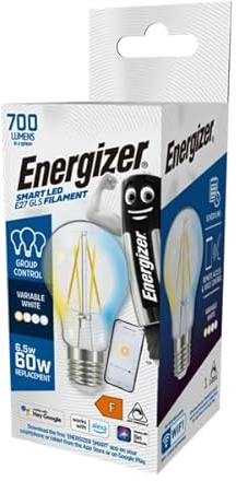 S18477 Energizer Smart E27 ( ES) GLS Filament - 6.5W - 806lm