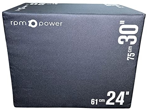 RPM Power 3-in-1 Schaumstoff-Plyo-Sprungbox – Plyo-Sprungbox für Plyo-Training, Boxspringen, Cross-Training, Heimtraining, Kraft und Konditionierung