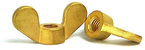 (5mm) M5 Wing Nuts Butterfly Nuts Brass - DIN 315 - (Pack of 5pcs)