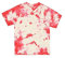 Magric River T-Shirt, kurzärmelig, handgefertigt, Batikfärbung, Korallengelb, Kristall, Coral Soft Yellow, Mittel